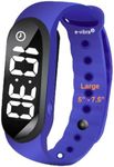 8 Alarm Vibrating Alarm Watch Medical Reminder Watch - with Timer and 8 Daily Alarms (Royal Blue - Large)