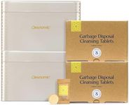 CLEANOMIC Garbage Disposal Tablets and Tablet Tin Bundle (2 Pack)