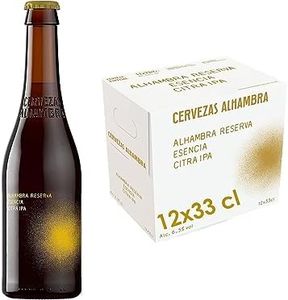 Alhambra Reserva Citra IPA, Pack 12 Botellas de 33 cl, Cerveza Alhambra Estilo IPA Americana, 6.5% Volumen Alcohol