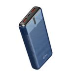 pTron Dynamo Surge 20000mAh 22.5W Fast Charging Power Bank, Supports VOOC/Wrap/Dash USB Charging, 20W PD Fast Charging, 3 Outputs, 1 Input & Multiple Layers of Protection (Blue)