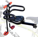 Felixstory Child Bike Seat with Handlebar Guardrail, Detachable Front Mounted Child Bicycle Seat with Foot Pedals, Suitable for Children 2~6 Years, for Hybrid Cruiser Bicycles and City Bicycles