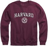 Ivysport Harvard University Crewneck Sweatshirt, Crest, Crimson, Medium