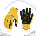 Vgo... Winter Work Gloves Waterproof Touchscreen, Warm Safety Working Gloves in Cold Weather Light Duty Mechanic Gloves