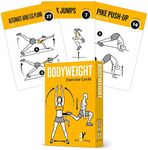 NewMe Fitness Bodyweight Workout Cards, Instructional Fitness Deck for Women & Men, Beginner Fitness Guide to Training Exercises at Home or Gym (Bodyweight, Vol 1)