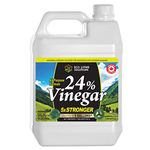 Eco Living Solutions 24% Pure Vinegar | For Home & Garden | 5X Stronger Than Vinegar | Concentrated Industrial Grade Cleaning Vinegar | Bleach, Ammonia, and Harmful Chemical Alternative - 1 Gallon