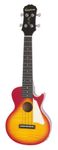 Epiphone Les Paul Acoustic/Electric Ukulele Outfit Heritage, Cherry Burst Finish, Piezo Pickup, 15 scale