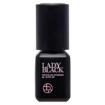 Lady Black Glue Black Eyelash Glue 5ml / 1-3 Sec Drying time/Retention 5-6 Weeks Professional Use Only Black Adhesive/Exellent Bonding Strength Lash Glue For Eyelash Extensions