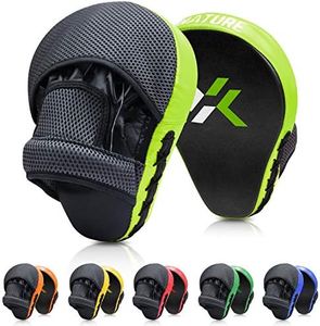 Xnature Essential Curved Boxing MMA Punching Mitts Boxing Pads w/Gift Box Hook & Jab Pads MMA Target Focus Punching Mitts Thai Strike Kick Shield for X'Mas Gift