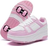 ANEFUN Kids Girls Boys Removable Roller Skate Shoes