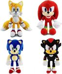 Plush Toy, 12'' Tall Toys Knuckles Tail Hedgehog Figures Cotton Soft Stuffed Animals Game Doll Toys for Kids Boys Girls Gift, Movie and Game Fans to Collect 4 Color