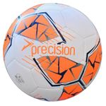 Precision Fusion High Performance Midi Football, Durable, Machine Stitched TPU, 2mm EVA Lined, Lightweight 220g, White, Official Ball Size 2