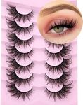 Fox Eye Lashes Wispy Faux Mink Lashes Fluffy Fairy Cat Eye Lashes That Look Like Extensions Spiky Fake Eyelashes Natural Look