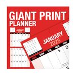 Zopper 2025 Giant Print Calendar Month to View Bound Wall Planner Wall Hanging Organizer Environmental Friendly Month to View Giant Wall Planner Ideal for home, office, school, college