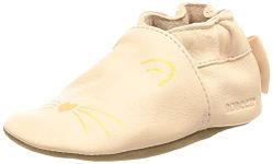 Robeez Boy's Unisex Kids Goldy Cat Crib Shoe, Pink, 3.5 UK Child