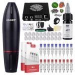 Dragonhawk Mast Pen Rotary Tattoo Machine Power Supply Extreme Cartridges Foot Pedal Gift Box 1013-10