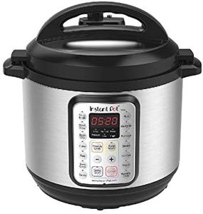 Instant Pot Duo Plus 9-in-1 Electric Pressure Cooker, Slow Cooker, Rice Cooker, Steamer, Sauté, Yogurt Maker, Warmer & Sterilizer, Includes App With Over 800 Recipes, Stainless Steel/Black, 8 Quart