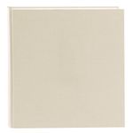 Goldbuch Summertime Trend 2 27605 Photo Album with 60 White Pages with Pargamine Dividers, Memory Album with Linen Cover, Photo Album for Gluing, Beige, 30 x 31 cm