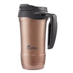 Bubba Hero XL Vacuum-Insulated Stainless Steel Travel Mug, Large Travel Mug with Leak-Proof Lid & Sturdy Handle, Keeps Drinks Cold up to 24 Hours or Hot up to 6 Hours, 18oz Rose Gold