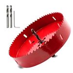 Hordion 168mm 6 5/8 inch Hole Saw, Heavy Duty Bi-Metal Hole Saws Bit Tooth Cutting for Cornhole Boards Drywall Wood Plastic Fiberboard Soft Metal