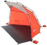 Coleman Beach Shade Canopy, Portable and Lightweight Sun Shelter with UPF 50+ UV Protection, Compact Beach Shade Tent Sets Up in 5 Minutes, Multiple