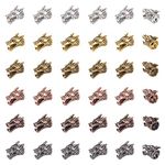 SUPERFINDINGS 36Pcs Alloy Dragon Head Beads 6 Colors Tibetan Style Dragon Head Connector Beads Antique Dragon Head Spacer for DIY Bracelet Necklace Earrings Jewelry Making Craft Supplies