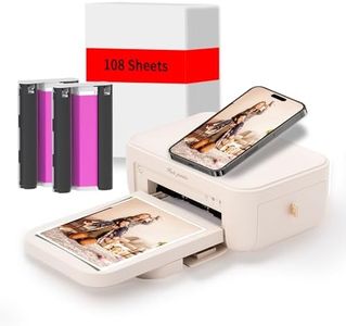 HPRT Photo Printer 4×6”, Wi-Fi Full-Color Instant Phone Phtoto Printer for iPhone, Android, Smartphone, Thermal Dye-Sublimation Impresora De Fotos for Home Use, + 108 Sheets Photo Paper & 2 Cartridge