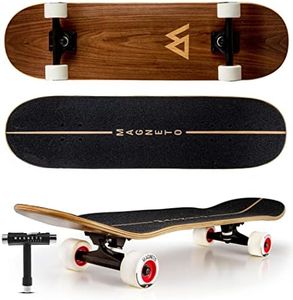 Magneto SUV Skateboards | Complete 31" X 8.5" Skateboard | 7 Layer Canadian Maple Deck | Fully Assembled | Designed for All Types of Riding | Natural