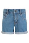 Mountain Warehouse Kids Denim Shorts - Lightweight & Breathable Casual Summer Shorts for Boys & Girls. Great for Outdoors & Holidays Denim 7-8 Years