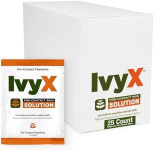 CoreTex Ivy X Pre-Contact Poison Ivy Wipes – Pack of 25 Single-Use Poison Ivy Barrier Wipes – Helps to Prevent Itchy Rashes From Poison Ivy, Poison Oak, & Poison Sumac - Quick Dry & Chalk-Free Formula