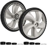 Replacement 490-324-0002 Rear Wheels for Craftsman Lawn Mower - 12-Inch Mower Wheels Tires Compatible with Poulan, Brute, Hon da, Hu sqvarna, Yard Machines Walk Behind Mowers, 2 Pack