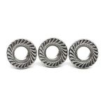 (25 PCS) Flange Nuts Serrated, Stainless Steel 18-8, 5/16"-18,by