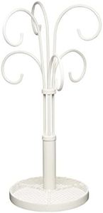 KitchenCraft Classic Collection Wrought Iron Mug Tree Stand, 37 cm (14.5”)