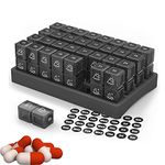 Monthly Pill Organizer 2 Times A Day, One Month Pill Box Am Pm, Portable Pill Case for Travel, Daily Pill Container with 32 Compartments for Vitamins, Fish Oil, Supplements & Medicine