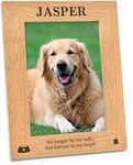 Forever In My Heart Dog Memorial Photo Frame - Personalised Dog, Puppy, Labrador, Retriever, Pug, Pet Loss Wooden Photo Frame Keepsake - Dog Remembrance Picture Frame