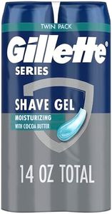 Gillette Series 3X Action Shave Gel, Moisturizing Twin Pack (7 Ounce Each)(Packaging May Vary)