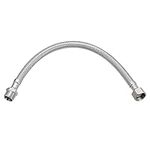 sourcing map 12 Inch Long Faucet Supply Line Connector, 5/8" Male Compression Thread x 5/8" Female Compression Thread 304 Stainless Steel Water Supply Hose