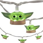 STAR WARS Baby Yoda String Light, The Mandalorian, The Child, Grogu, 5000K Cool White, 10 LED Lights, Indoor/Outdoor, Collector's Edition, Ideal for Kid's Bedroom, Christmas Gift, 10 Feet, 53739