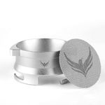KNODOS Dosing Funnel and Espresso Puck Screen Set Grinder Portafilter Funnel (Silver, 54mm Type B)