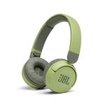 JBL JR310BT Kids On-Ear Wireless Bluetooth Headphones with up to 30 Hours of Playtime - Green, 32mm Drivers (JBLJR310BTGRNAM)