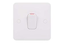 Schneider Electric Lisse White Moulded - Single High Current Light Switch, Double Pole, 50A, GGBL4011S, White