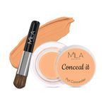 MILA BEAUTÉ Conceal It Pot Concealer | With SPF 15 & Vitamin-E | Light Weight & Full Coverage Concealer | Easily Blendable Concealer For Face Makeup | Shade - (Natural Nude, 4g)