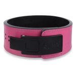 GRIFFIN GEARS Weight Lifting Belt ||Black Buckle With Pink Belt Heavy 10mm Thick Genuine Leather Power Lifting Belt For Men & Women || Competition Workout Training Weight Support Belt(Small-26"- 34")