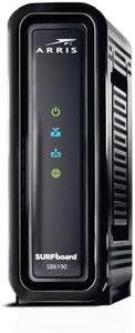 ARRIS (SB6190) - Cable Modem - DOCSIS 3.0 32x8 Gigabit Modem, [Check with your provider for compatibility]1 Gbps Port, 800 Mbps Max Speed, 2 Year Warranty - Black