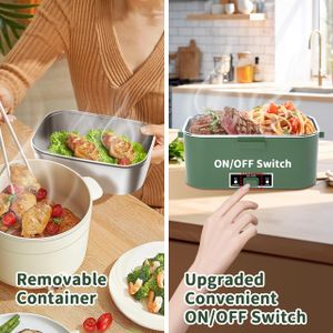 SOOOEC Electric Heated Lunch Box 1.8L – Portable Food Warmer