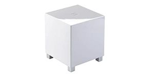 REL Acoustics Tzero MKIII Subwoofer, 6.5 Inch Down-Firing Driver, High Gloss White.