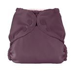 Esembly Cloth Diaper Outer, Waterproof Cloth Diaper Cover, Swim Diaper, Leak-Proof and Breathable Layer Over Prefolds, Flats or Fitteds, Reusable Diaper with Snap Closure, Size 1 (7-17lbs), Plum