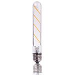 DC 12V T30 7.2" Glass Tube Tubular 6000K Steampunk 4W LED Edison Filament Light Bulb E26 Medium Base Lamp Low Voltage Retro JDD Antique Nostalgic Classic Edison Lighting (Cool White)