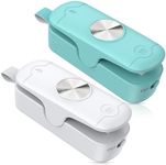 OEOP Bag Sealer, 2 in 1 Mini Bag Sealer Heat Seal and Cutter, Portable Chip Bag Sealer Heat Sealer Bag Resealer for Snacks Candies Plastic Bag Food Storage (Batteries Included)