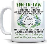 GIVEMEFIVER Son in Law Mug, to Know You is to Love You, Father's Day Gift for Son, to My Son Printed Coffee and Tea Ceramic Mug- 320 ML Ceramic Coffee Mug 1124