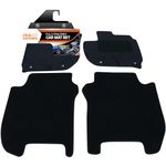 Fully Tailored Deluxe Car Mats to fit Honda Jazz Automatic 2015-2020 - 4 Piece - Black Carpet - Black Trim - Heavy Duty Heel Pad - 20-3637